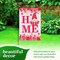 G128 Combo Pack: Garden Flag Stand Black 36 in x 16 in & Garden Flag Happy Valentine's Day Decoration Gnome Holding Love Sign 12"x18" Double-Sided Blockout Fabric